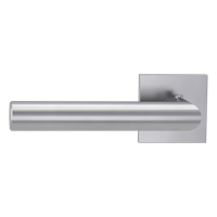 Griffwerk VAYA 128 LUCIA fast2fix Fast2Fix Rosetten eckig smart2lock L Edelstahl matt