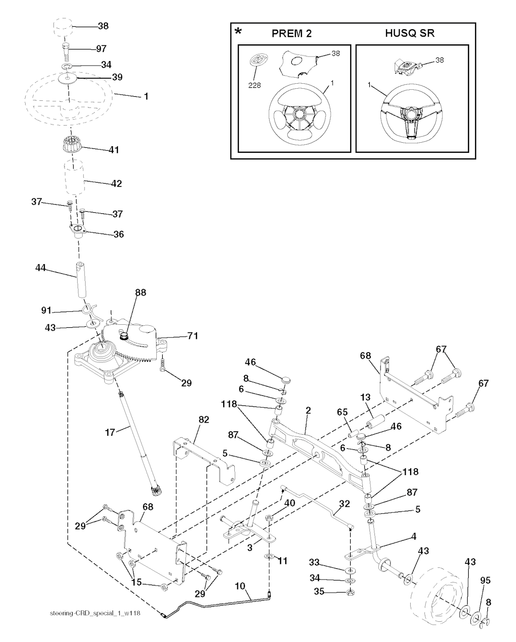 Explosionszeichnung Ersatzteile