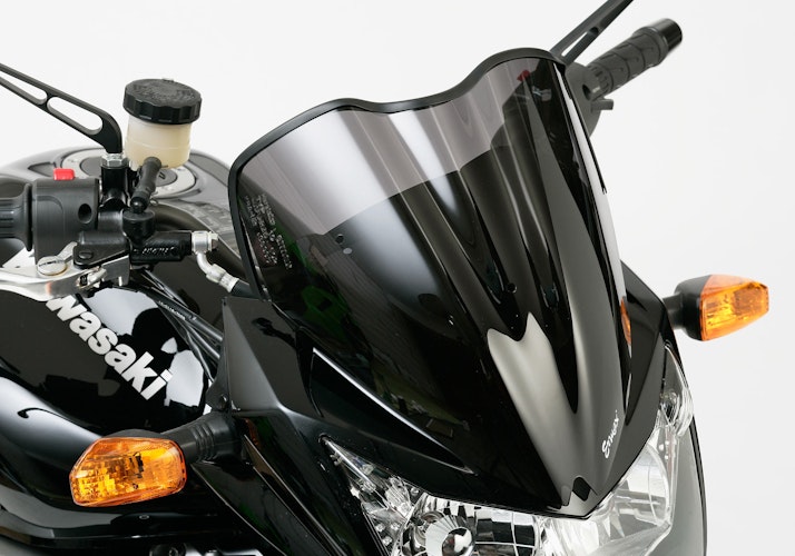ERMAX Naked-Bike-Scheibe Acrylic durchsichtig Schwarz getönt für KAWASAKI Z750