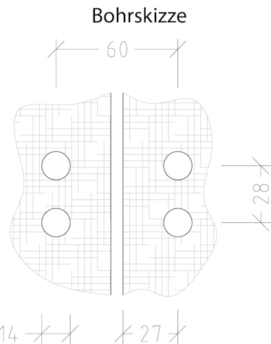 Infraworld Doppel-Türband chrom (1 Stück)