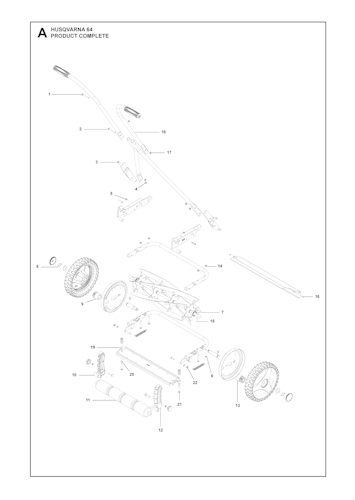 Husqvarna Rasenmäher gelegentliche Nutzung 964954003 Spindelmäher 64