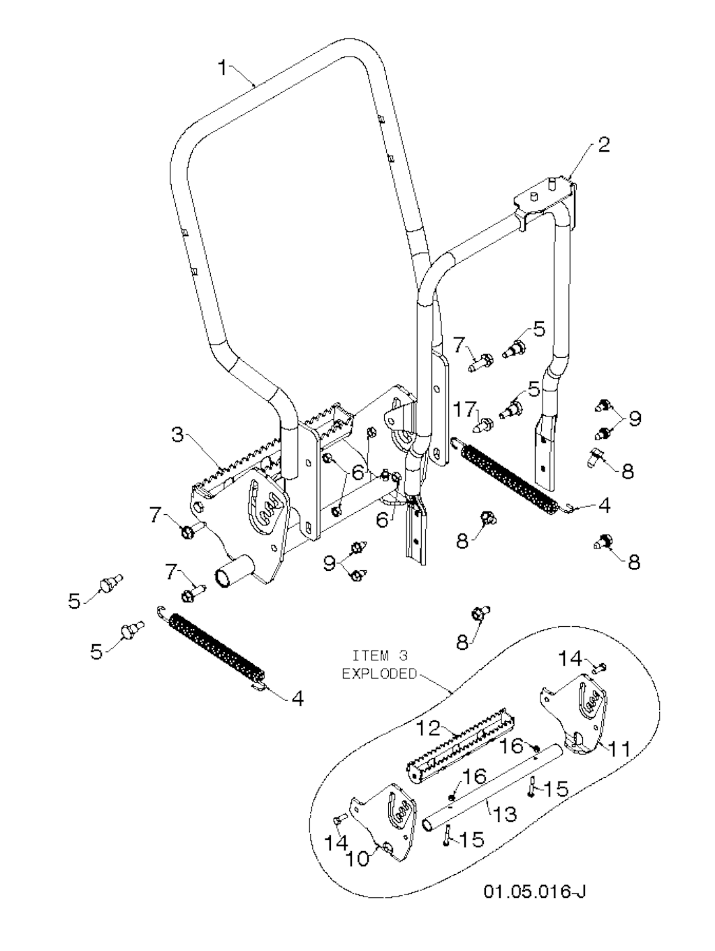 Explosionszeichnung Ersatzteile