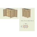 Vorschaubild Weka Gartenschrank Geräteschrank Garten [Q] Teras