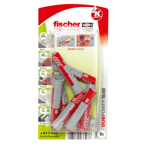 FISCHER Universaldübel Duopower 10x50 K