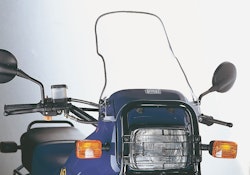 ERMAX Windschutzscheibe Acrylic durchsichtig Schwarz getönt für BMW R 100 GS; R 80 GS