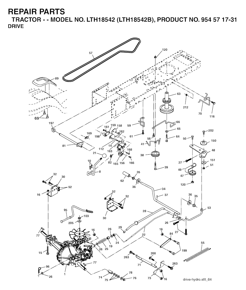 Explosionszeichnung Ersatzteile