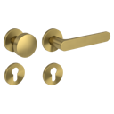 Vorschaubild Griffwerk Wechselgarnitur VAYA 291 AVUS fast2fix Fast2Fix Rosetten rund Knopf R2 Gold matt R