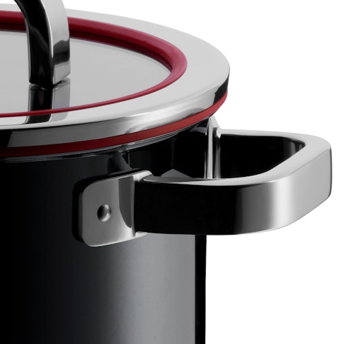 WMF Fusiontec Functional Bratentopf mit Glasdeckel, 20 cm, Black