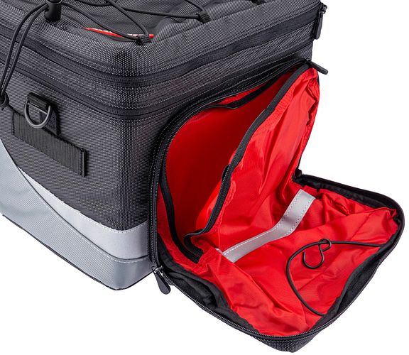 Pletscher Basilea Gepäckträgertasche schwarz/grau