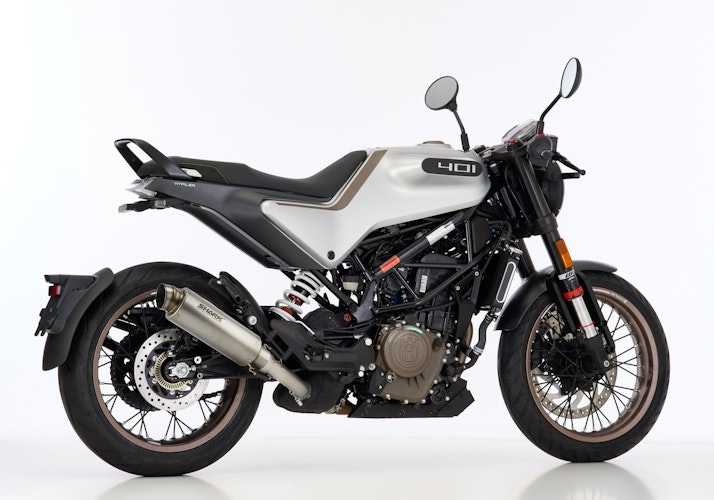 Shark Performance SLIP-ON Titan silber SRC 4 für HUSQVARNA Svartpilen 125,Svartpilen 401,Vitpilen 401,KTM 125 Duke,250 Duke,390 Duke,RC 125,RC 390 EURO4 EURO5 