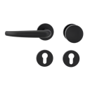 Vorschaubild Griffwerk Wechselgarnitur VAYA 194 ALDA fast2fix Fast2Fix GK3 Rosetten rund Knopf R2 Graphitschwarz L
