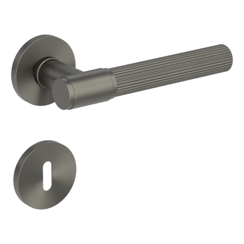 Griffwerk VAYA 136 ARIS fast2fix Fast2Fix Rosetten rund Buntbart Kaschmirgrau