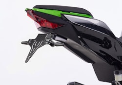 PROTECH V-SHAPE Kennzeichenhalter Alu & Stahl Schwarz für KAWASAKI ZX-10R, ZX-10R SE, ZX-10RR