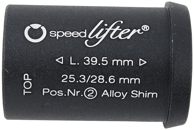 by,schulz Reduzierhülse Speedlifter 25,4 mm schwarz 39,5 lang