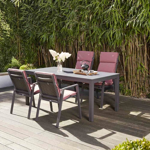 Siena Garden Sesselauflage STELLA 120 cm, Olefin (100% Polypropylen) Altrosa - Abverkauf