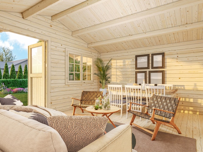 Palmako Gartenhaus Sally 19,1 m² - 44 mm