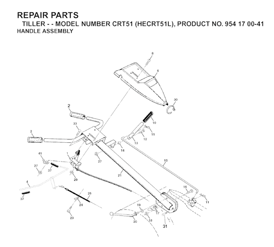 Husqvarna Motorhacken CRT 51, HECRT51L, 954170041, 2003-01
