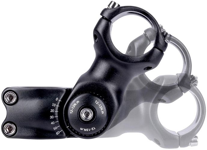 CONTEC Vorbau Lida 95 mm schwarz 95 mm lang, 25, 4 mm Lenkerklemmung