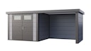 Vorschaubild Telluria Metallgerätehaus Classico 2724 mit Lounge Anbau small