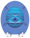 Vorschaubild MDF WC-Sitz BLUE DROP mit Absenkautomatik