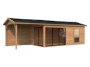 Vorschaubild Palmako Gartenhaus Amanda 17,1 +7,8 m² Slide Plus- 44 mm