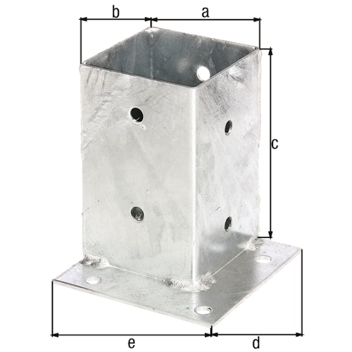 Alberts® Aufschraubhülse für Ecken 150mm für verschiedene Pfostenstärken