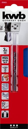 kwb HSS Spiralbo DIN338  3,5 mm SB 209635