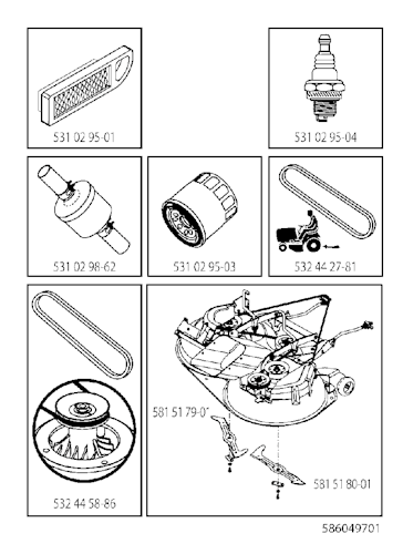 Husqvarna Gartentraktoren 96051010600 CTH 194