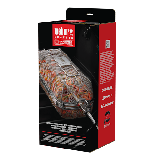 Weber CRAFTED Drehspießkorb - aus feinem Drahtgewebe