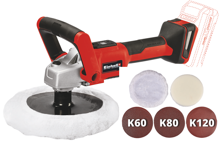Einhell Akku-Polier- / Schleifmaschine CE-CP 18/180 Li E-Solo 2093320