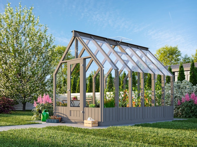 Palmako Gewächshaus / Pavillon / Glashaus Emilia 8,2  m² - 18 mm