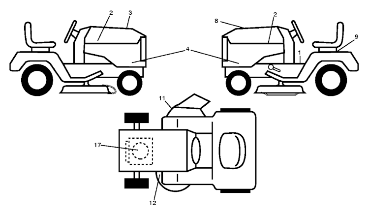 Husqvarna Gartentraktoren SRD17530, 96053000200, 2012-10