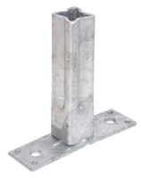 Alberts® Handlaufstütze für Universalpfosten feuerverzinkt Breite 104 mm Tiefe 30 mm 