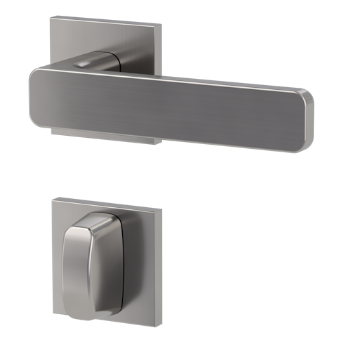 Griffwerk VAYA 265 MINIMAL MODERN fast2fix  Fast2Fix Rosetten eckig  WC Samtgrau