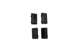 Kettler Ersatzteil Bodenschoner für Freischwinger SENSE, 4er Set Edelstahl / Charcoal