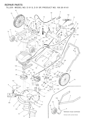 Husqvarna Motorhacken D51 S, 106264161, 2001-04