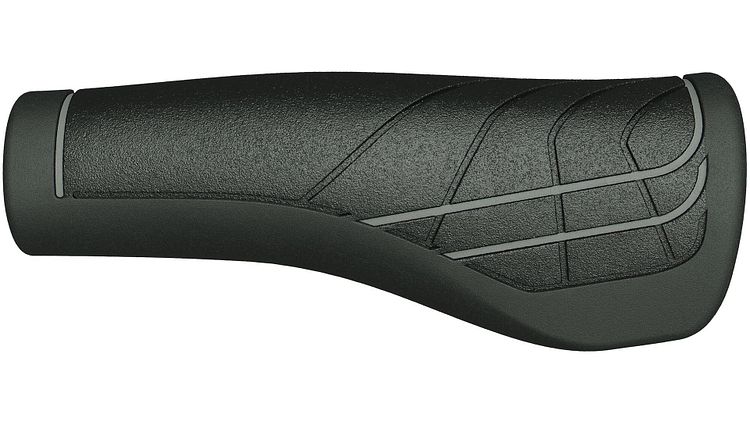Herrmans Griff Line rechts 125 mm schwarz/grau