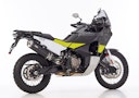 Vorschaubild SHARK SLIP-ON Aluminium eloxiert/Endkappe Edelstahl poliert schwarz DSX-5 für HUSQVARNA Norden 901,KTM 790 Adventure,790 Adventure R,890 Adventure,890 Adventure R,890 SMT EURO4 EURO5 EURO5+