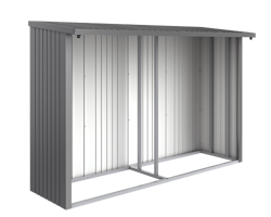 B-Ware Rückwand für Biohort Kaminholzlager Woodstock-quarzgrau-metallic-Gr. 300