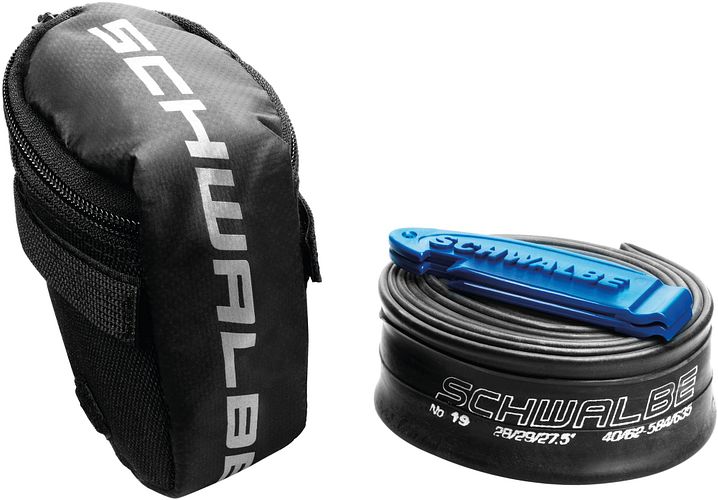 Schwalbe Satteltasche schwarz inkl. SV17 Schlauch