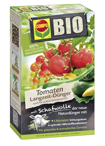 COMPO BIO Tomaten Langzeit-Dünger mit Schafwolle (750 g)