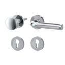 Vorschaubild Griffwerk SIMONA Schraubtechnik GK4 -Chrom/Edelstahl Rosettengarnitur -Schraubt. -Knopf R21 -WR -TS 40-45mm