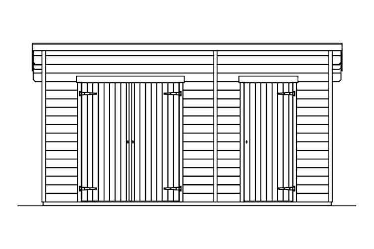 Skan Holz Gartenhaus Flex - 28 mm
