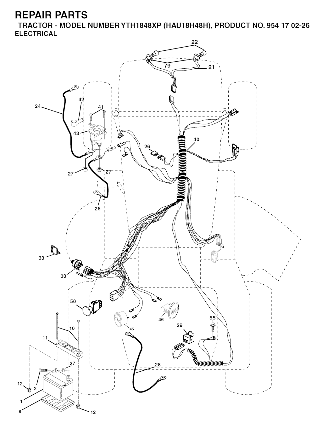 Explosionszeichnung Ersatzteile
