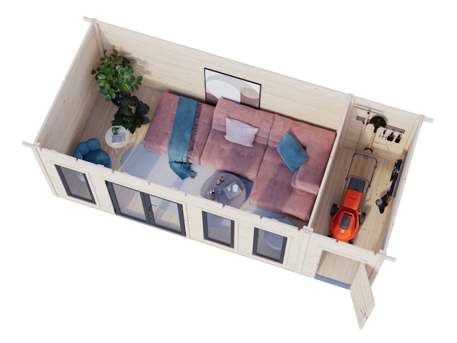 Palmako Gartenhaus Aurelia 19,2 m² - 44 mm