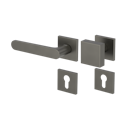 Vorschaubild Griffwerk Wechselgarnitur VAYA 291 AVUS fast2fix Fast2Fix  Rosetten eckig Knopf SQUARE Kaschmirgrau L