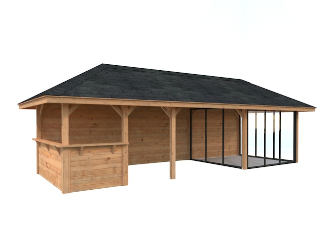 Palmako Pavillon Bianca 24,9 m² Set 216 Slide - 28 mm