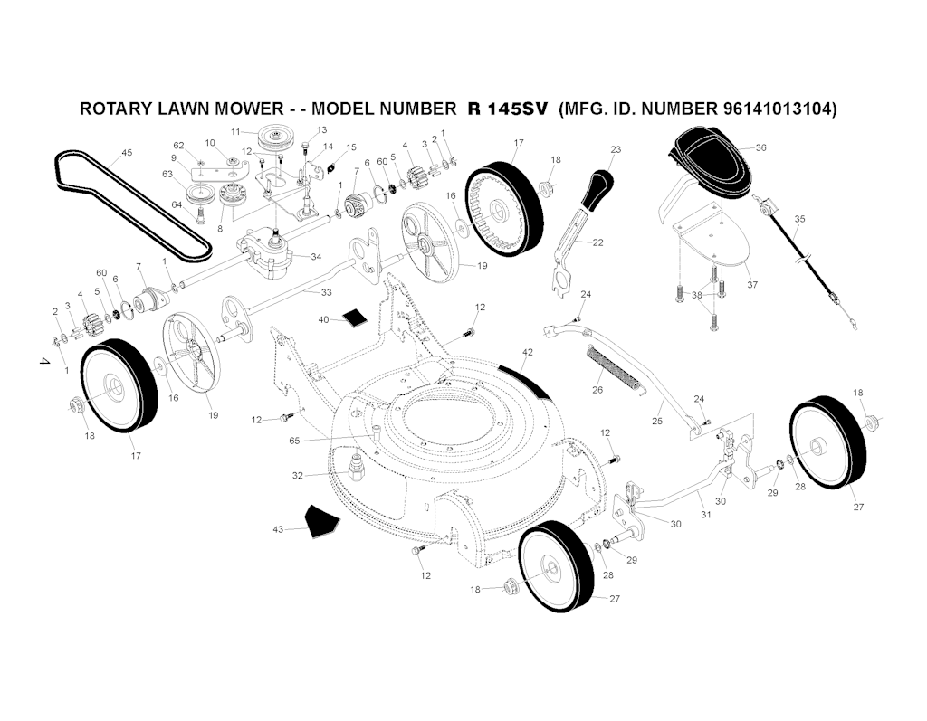 Explosionszeichnung Ersatzteile