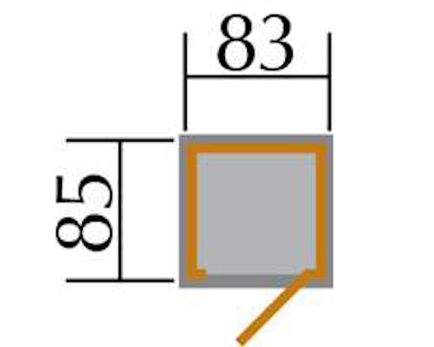 Weka 14 mm Garten- und Terrassenschrank 351/357 mit Satteldach