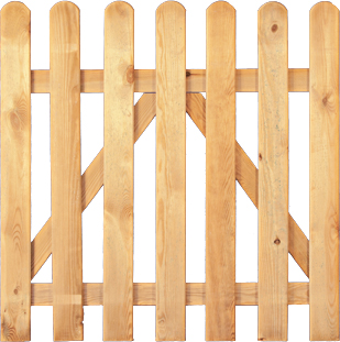 T&J HEIKO-Gartenzaun Tor gerade grün 100 x 80 cm